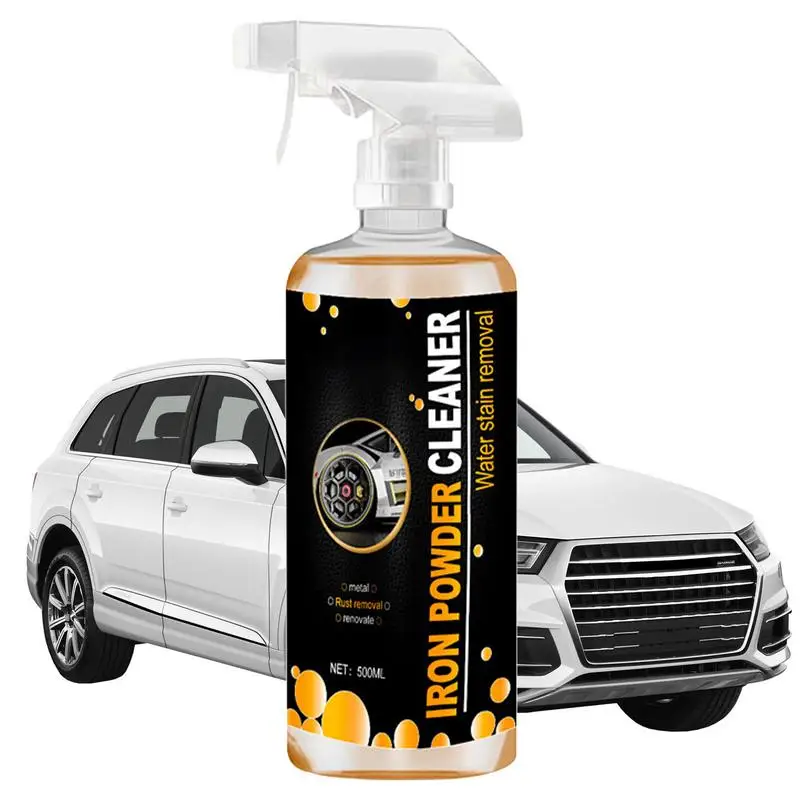 

Iron Remover Cleaner Rust Preventive Coating 500ml Car Chrome Spray Cleaner Rust Stain Remover Chrome Cleaner Derusting Spray