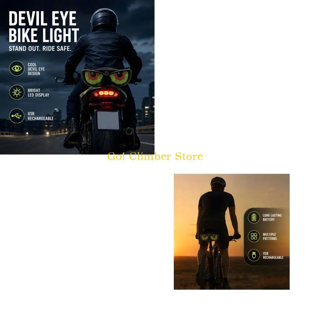Q84C Daily Cycling Bike Light Rechargeable Design with Styled Front Panel, ABS Shell Body, and Varied Display for City Travel