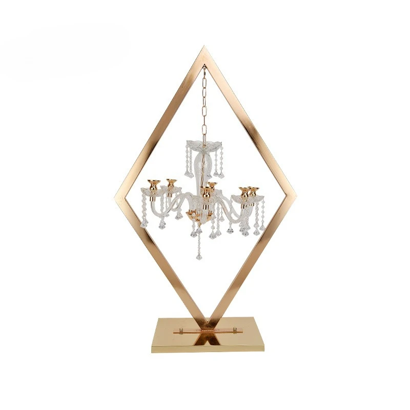 *-*European Crystal Candle Holder Wedding Decoration Gold Ornament Gold Candle Holder Wedding Supplies Party Decoration.