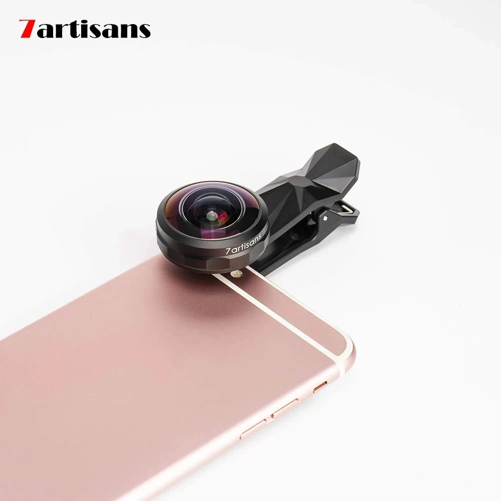 

Объектив «рыбий глаз» 7artisans с обзором 238 градусов, широкий ангел для смартфона iphone 8 7 6 9