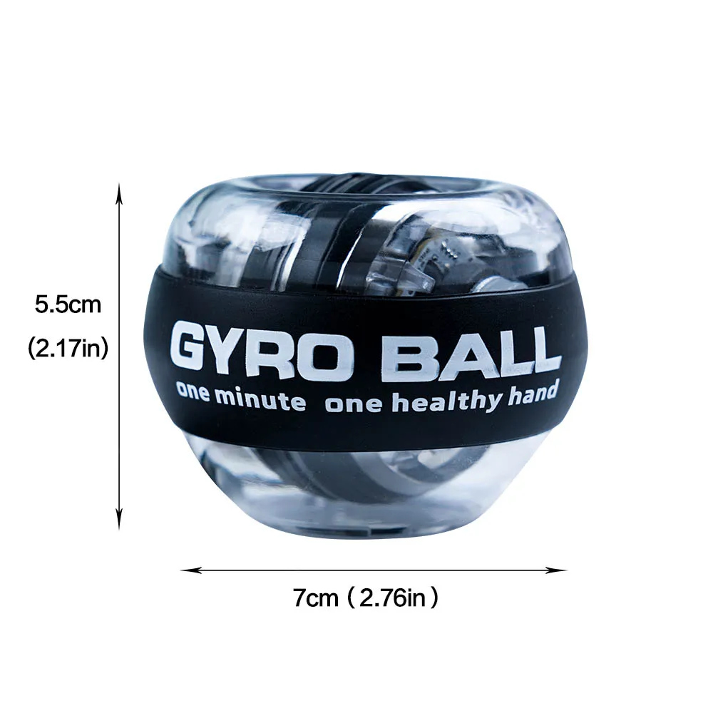 LED Wrist Power Trainer Ball Self-starting Gyro ball Power ball Arm Hand Muscle Force Fitness Exercise Equipment Strengthener