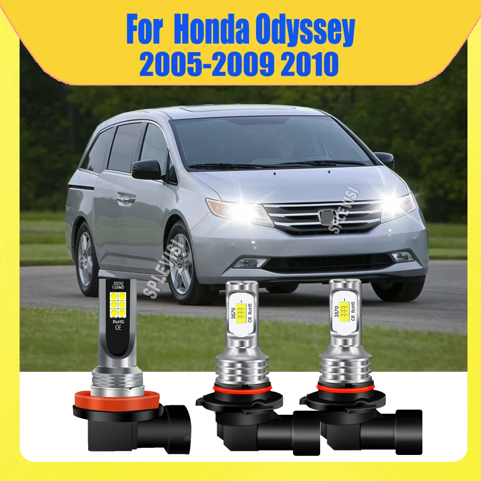 

IP67 Waterproof 12v Auto CSP LED Headlight High Low Beam Foglight Bulbs For Honda Odyssey 2005 2006 2007 2008 2009 2010