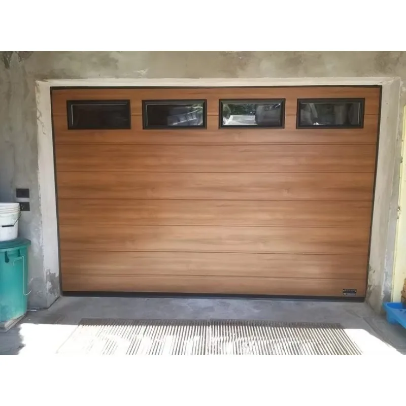 Made in China High Strength Aluminum Luxurious Garage Door Windproof and Rainproof Wifi Control Household Smart Garage Doors