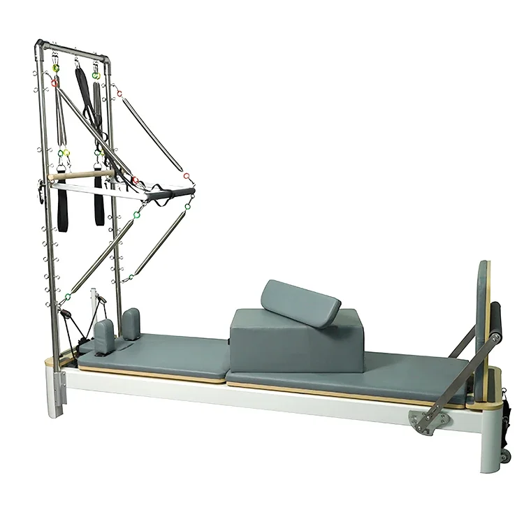 

#d pilates studio fitness aluminum alloy equipment core training bed Pilates reformer with half tower