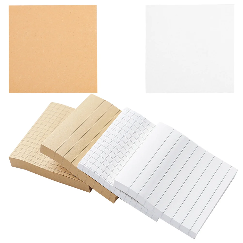 6Pcs Memo Stickers Simple Tearable Sticky Memo Pads Reminder Notes for Office School Home Portable Adhesive Multipurpose Note