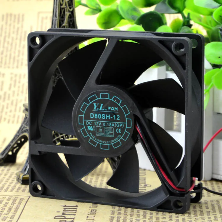 

/ D80SH-12 8025 12V 0.18A 8CM CASE COOLING FAN