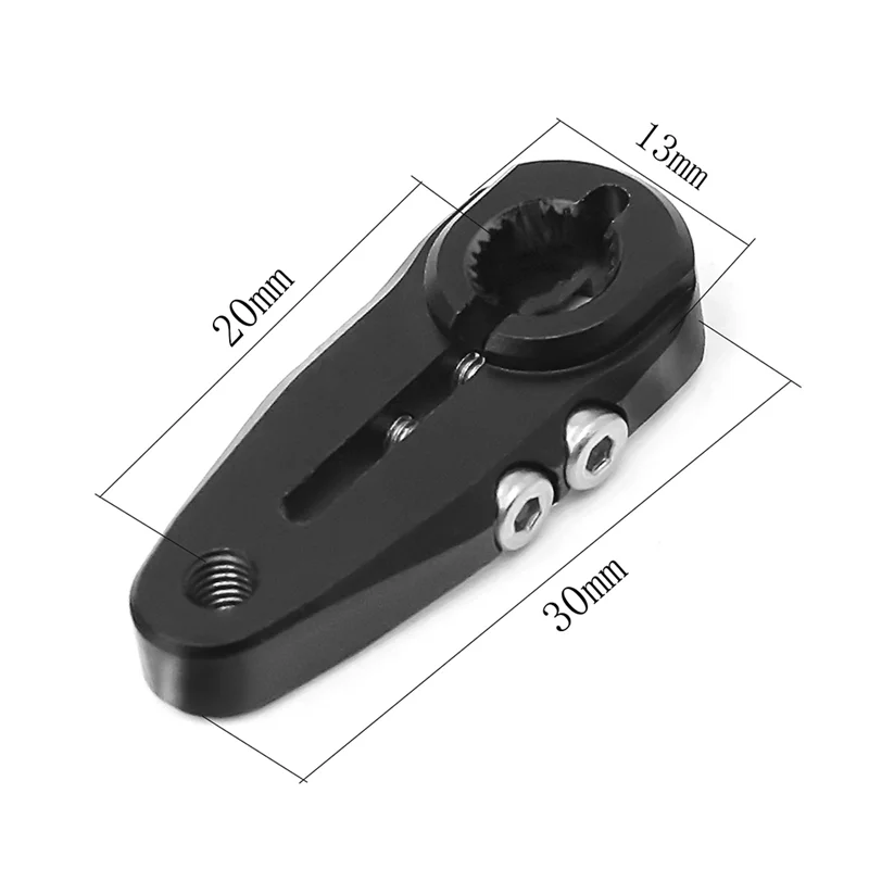 Hot Ltem 2PCS 25T CNC Aluminum Alloy Metal Extension Steering Servo Arm Horn Vehicle Model Ship General Metal Arm Rocker Arm Par