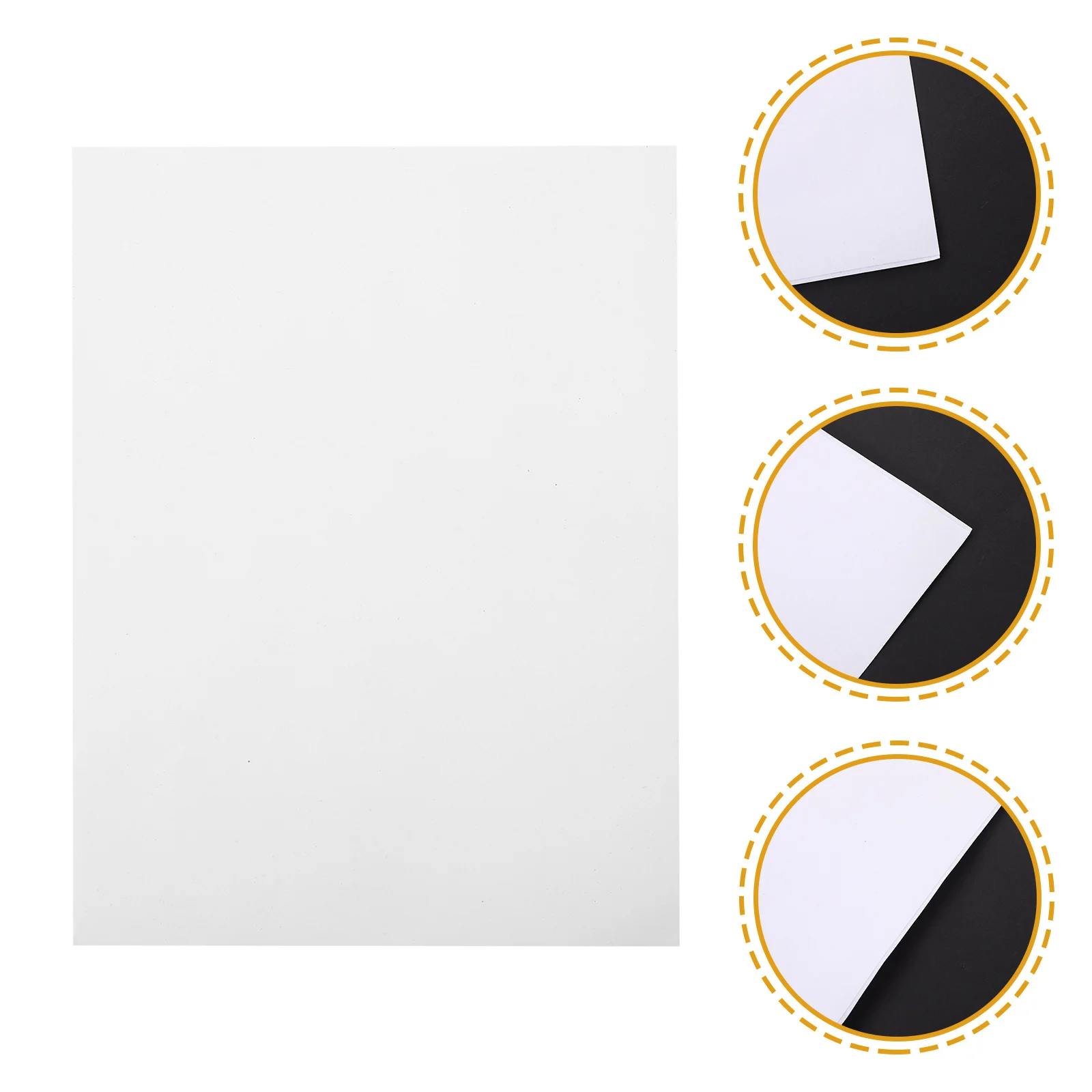 ورق لاصق على الوجهين مقاس A4، 10 ورقات بدون آثار، ملصقات مربعة شفافة لتزيين المكاتب المنزلية والحرف اليدوية