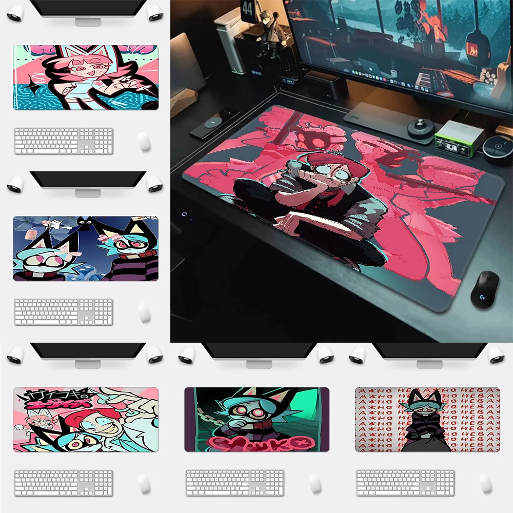 

Коврик для мыши Anime P-Psychocuties с HD-печатью, для геймеров, с фиксированными краями, нескользящий, XXL 90x40 см, для клавиатуры и ПК, настольный коврик