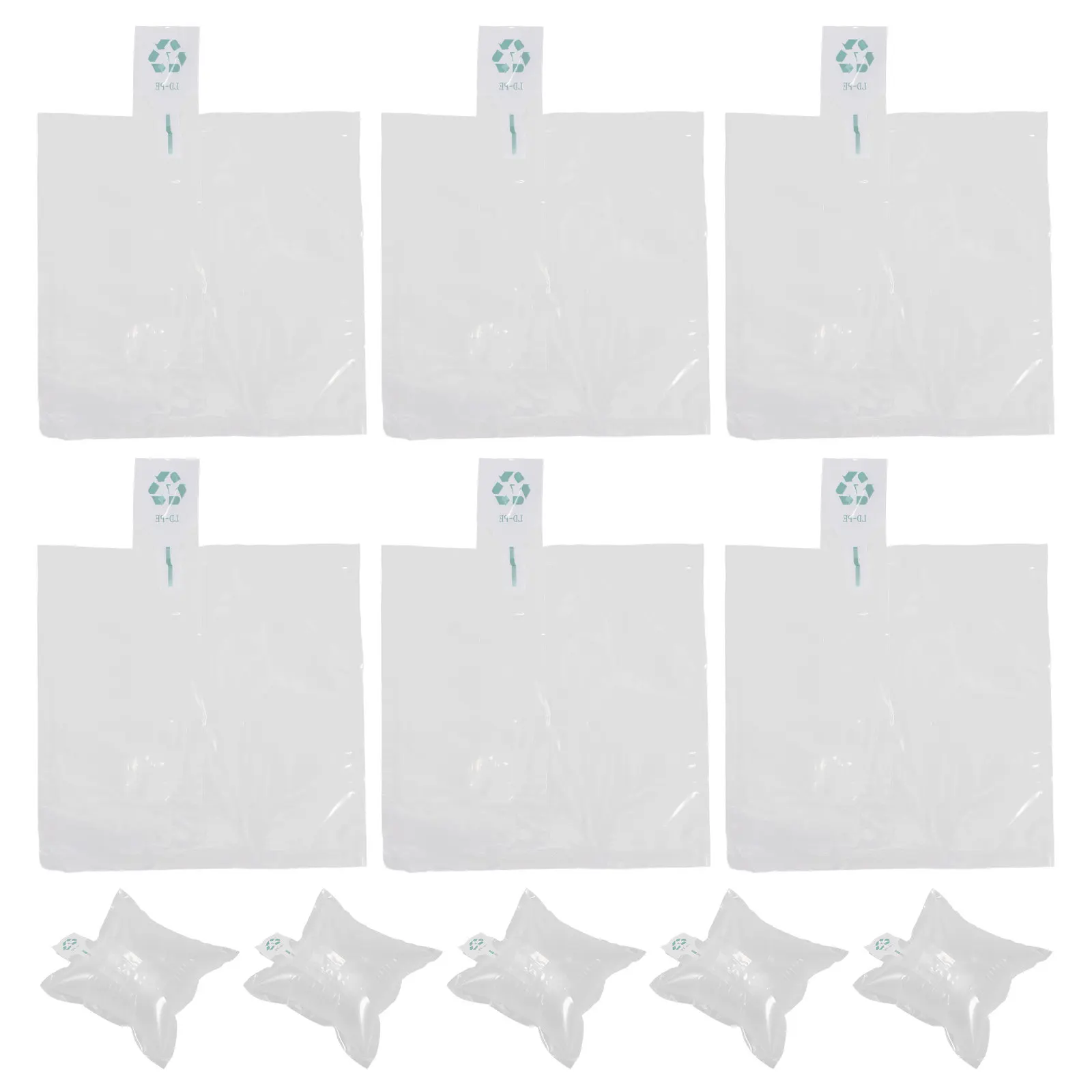 

100Pcs Shockproof Air Bubble Bags Inflatable Packaging Cushion Film Buffer Protector for Shipping Packing Filler Air Bags