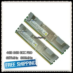 DDR2 서버 메모리, PC2-5300F, 6400F ECC, FBD FB-DIMM, 완전 버퍼링 RAM, 240 핀, 5300 6400, 4G, 8GB, 667MHz, 800MHz