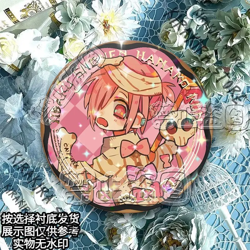 Mitsuba Tinplate medal Anime Toilet-bound Hanako-kun Yugi Amane Yashiro Nene Cosplay Brooch Emblem Badges Bags Decor Accessory