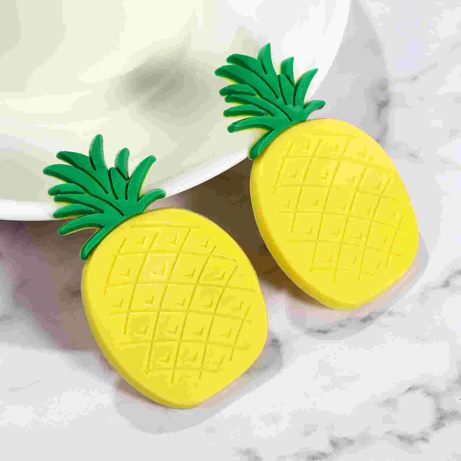 Magnets for Kids Magnetic Whiteboard Refrigerator Decor Chalk Pineapple Yellow Fridge