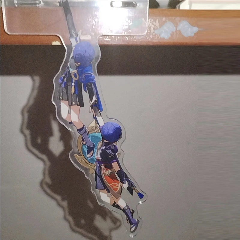 Scaramouche Kabukimono Hanging Acrylic Charm Anime Game Double Character Desk Edge Clip Display Ornament
