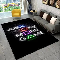 Alfombra grande de dibujos animados 3D para Gamepad, sala de estar felpudo antideslizante para, dormitorio de niños, sofá, decoración