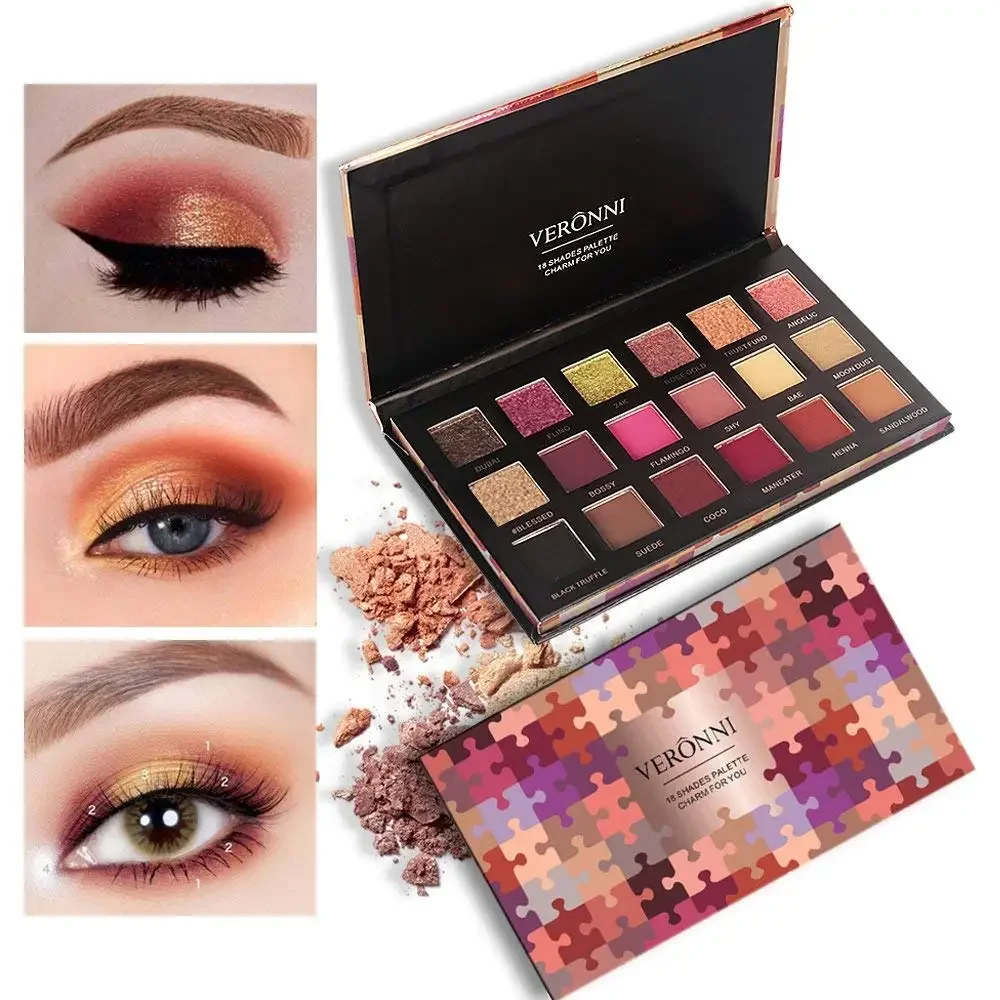 18 Color Charming Eyeshadow Glitter Eye Shadow Matte Eye Shadow Palette Shimmer EyeShadow Powder Fashion Color