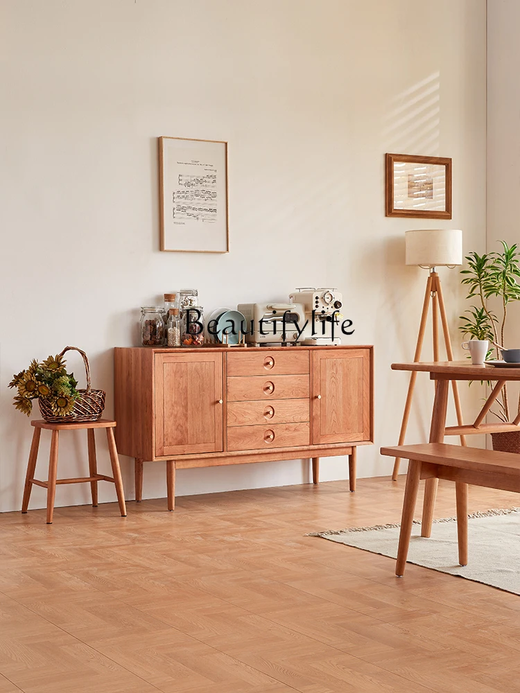 

Home Sideboard Cabinet Nordic Solid Wood Simplicity Locker