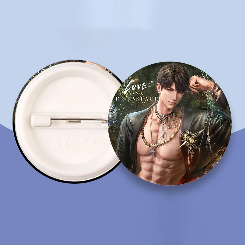 Game Love and Deepspace Badge Tinplate Pins Button Brooch Bag Decoration Accessories Sylus Xavier Zayne Rafayel Caleb Pin Gift view 3