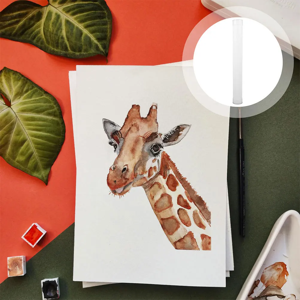 

4 шт. пластиковые почтовые тубусы с круглыми крышками 3,5x31 см для хранения плакатов и документов, многофункциональные почтовые тубусы для плакатов