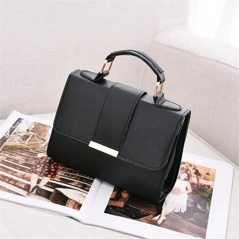 Frauen Mode PU Leder Schulter Kleine Klappe Umhängetasche Handtaschen Top Griff Messenger Taschen Hohe Qualität Luxus Damen Handtasche – Detail 13