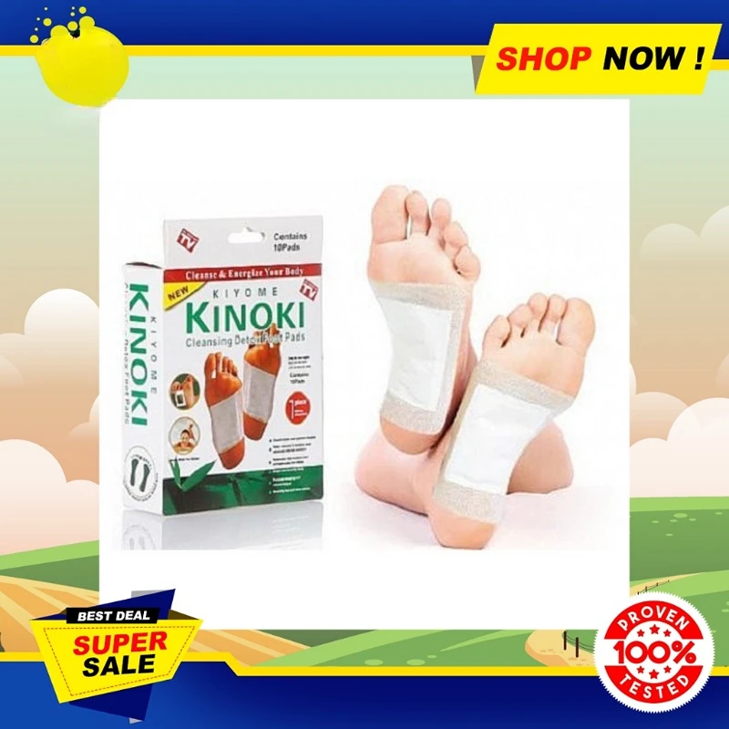 KINOKI Cleaning Detox Foot Pads 1 Box 10 Pads Organic Herbal Foot SPA Patch Dropshipping nettoyant pied Health Care Sleeping Pad