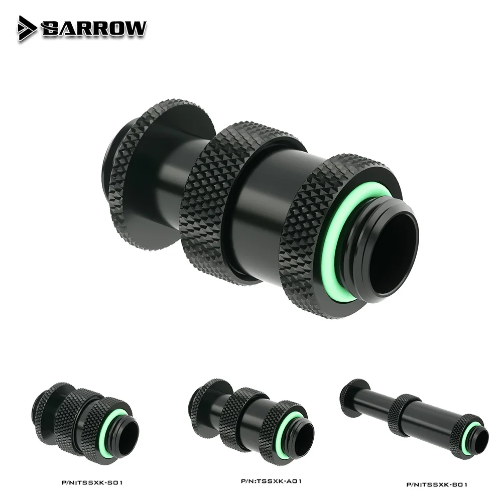 

Barrow Rotary Connectors Extender (16-22MM) use for SLI CF Card G1/4" Male to Male Cross Fire Fitting Metal Telescopic fitting