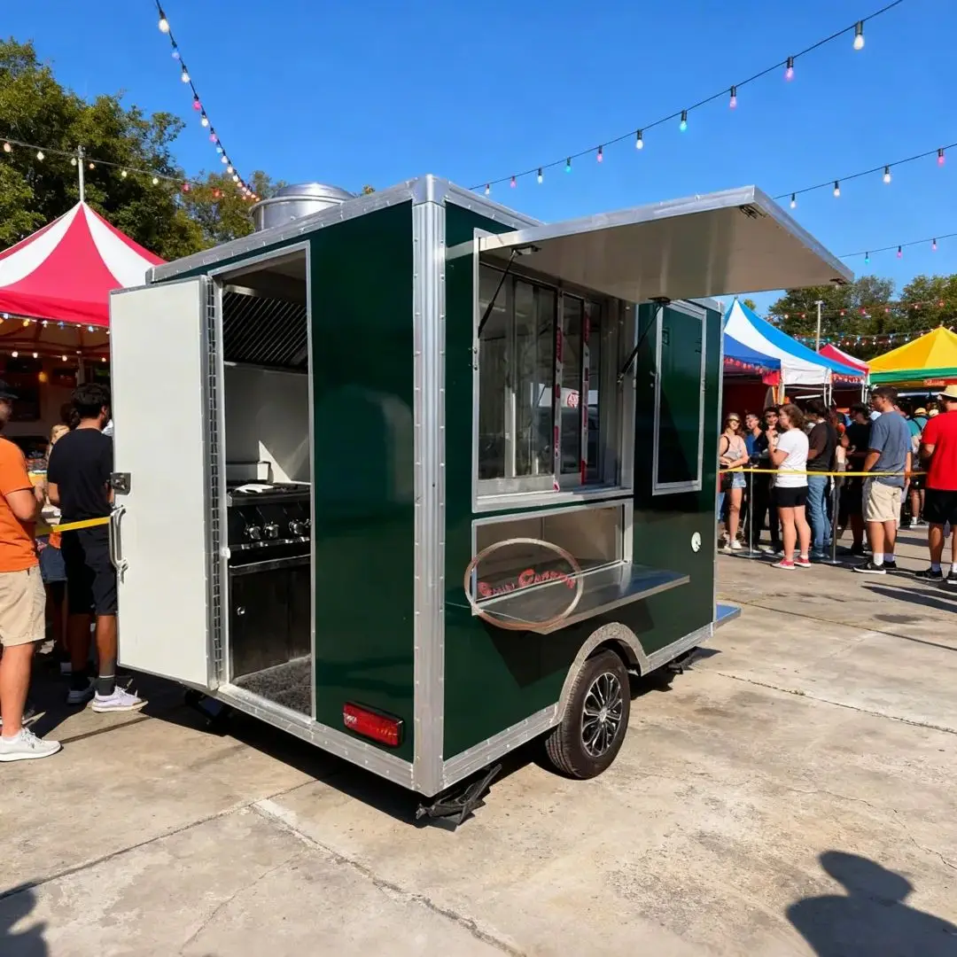 

Premium Sushi Food Truck Franchise Sashimi Catering Kitchen Equipment Fast Food Trailer for Business Opportunities