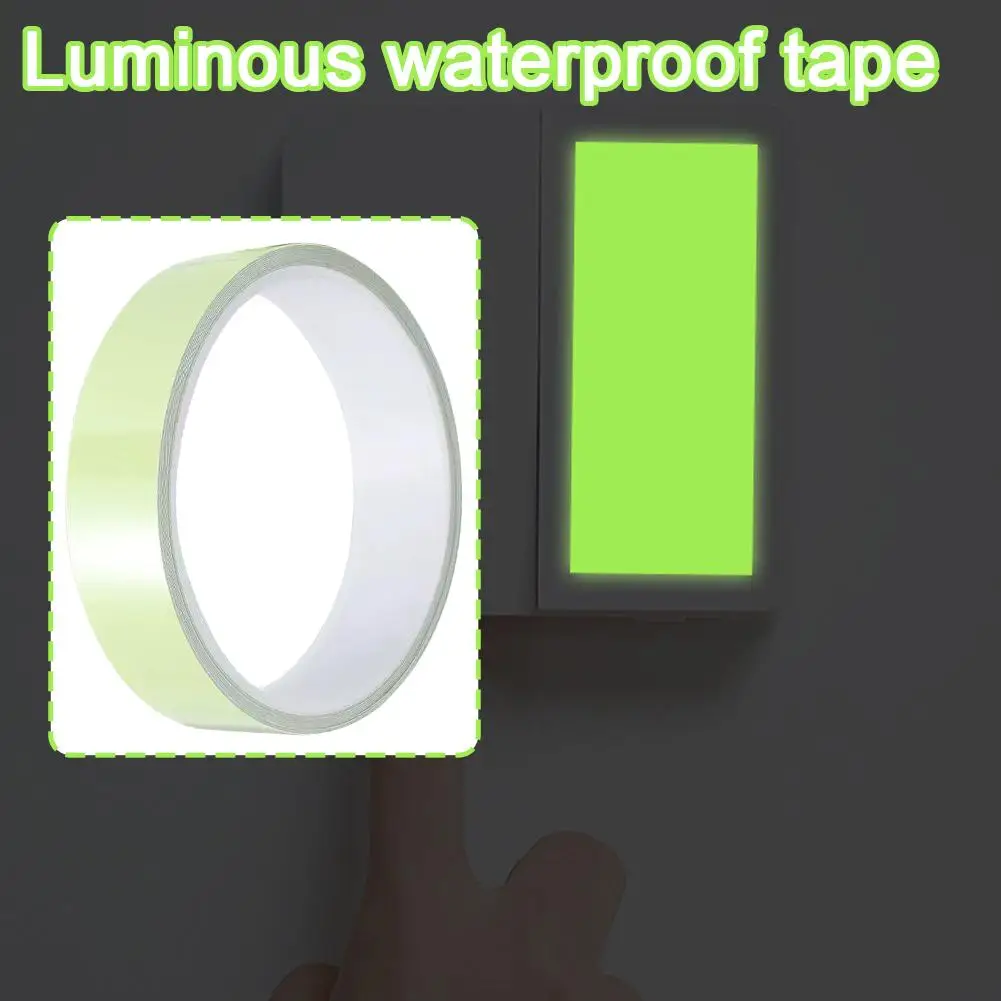 2cmx3M Luminous Fluorescent Tape Night Self-Adhesive Glow In The Dark Sticker Safety Warning Security Tape Home Decoration Tapes