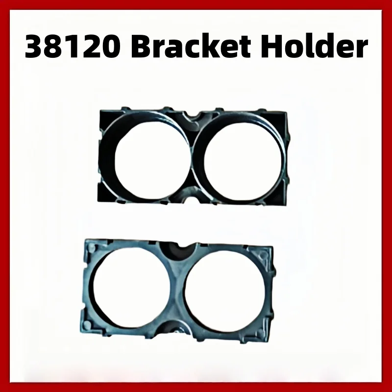 10PCS 38120 LiFePO4 Battery Cell, 2-Cell Two-Hole Spliceable Bracket Holder, Hole Diameter 38.2mm, Center Distance 40.1mm