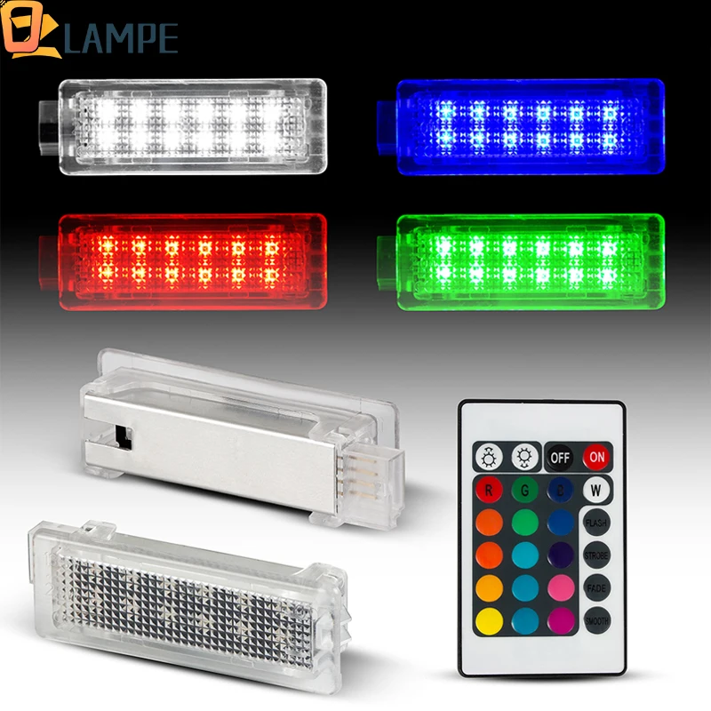 

2Pcs RGB LED Courtesy Light Footwell Door Luggage Trunk Lamp For BMW F20 F21 F30 F31 F34 F32 F10 F11 F07 F15 E84 X1 X4 X5 X6 F26