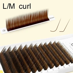 Abonnie L M Curl Brown Classic Individual Eyelashes Russian Volume Lashes