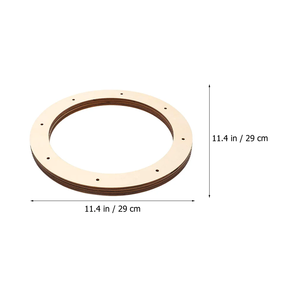 

5 Pcs Material Christmas Wreath Board Flower Garland Hoop Burlap Decorative Hoops for Parties Frame