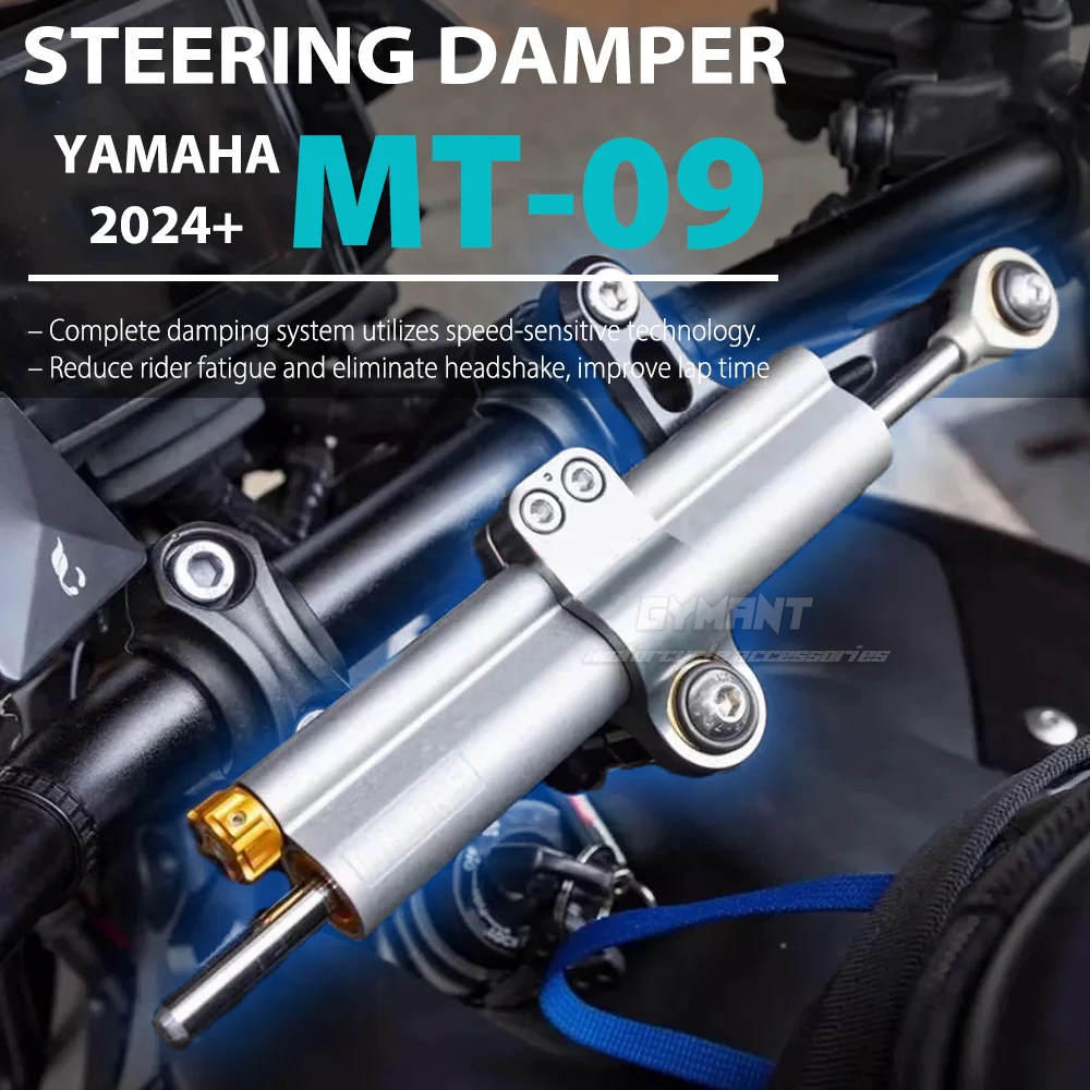 

New Motorcycle Fiber Carbon Steering Stabilize Damper Mounting Bracket Kit For Yamaha MT09 MT 09 MT-09 SP MT 09 2024 2025