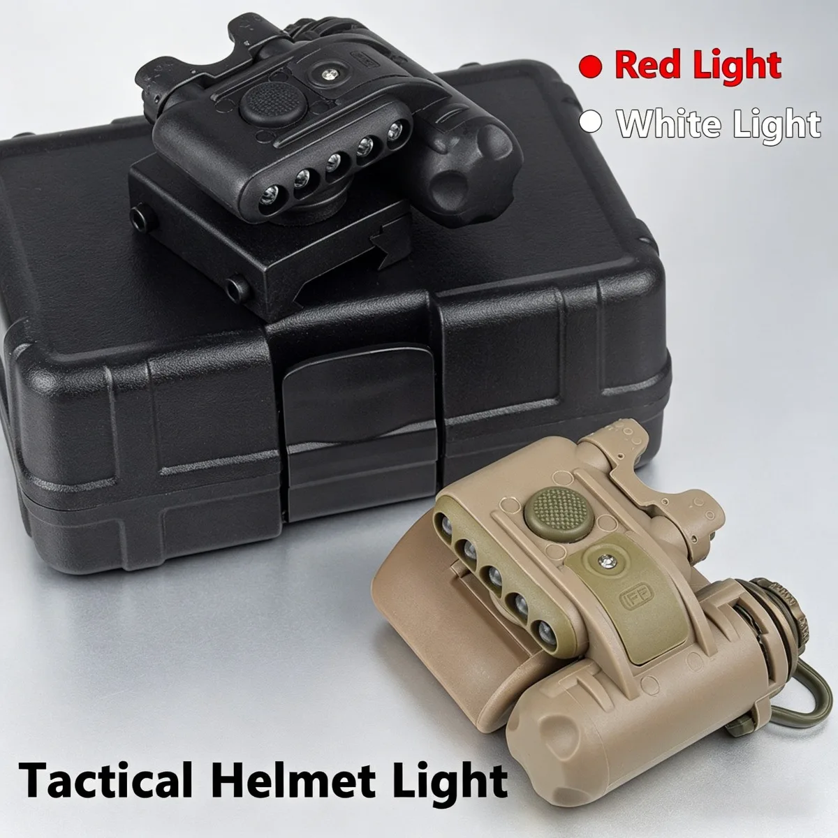 

Tactical Helmet Light GEN 2 White Red LED For Lllumination IR LED For Signal Helmet Light Fit EX029 Element Helmet Flashlight