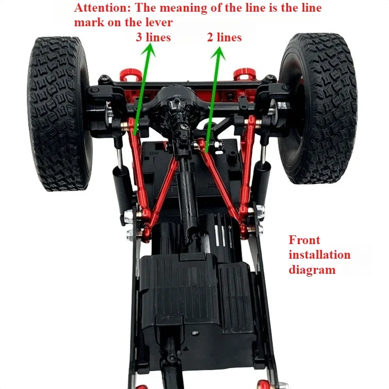

Chassis Fixing Rod for WLP 1/16 C44 C34 FJ45 RC Car Metal Upgrade OP Accessories Parts
