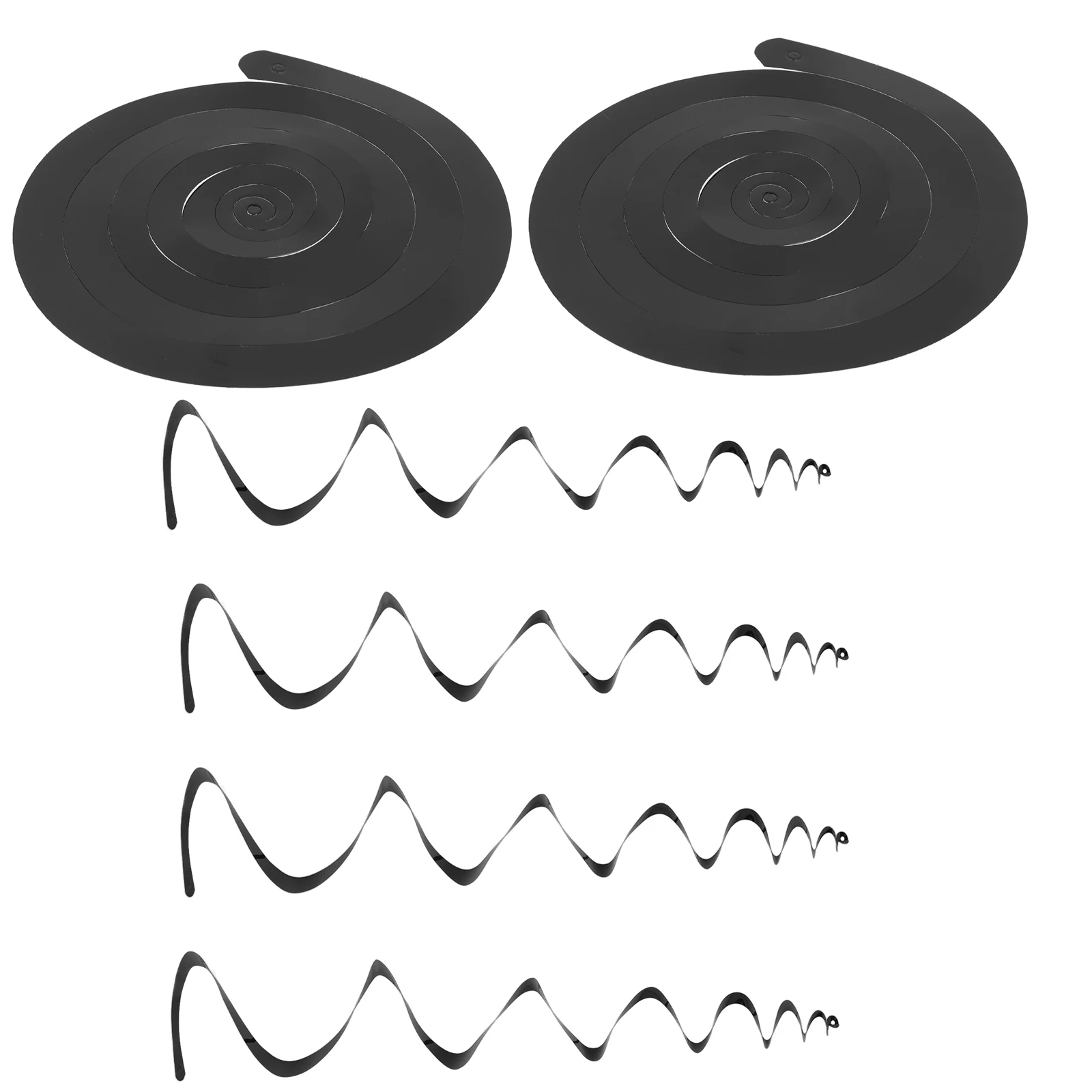 

6 Sets Hanging Swirl Decorations Plastic Streamer Hanging Decorations PVC Reusable Party Celebration Halloween Ceiling Swirls