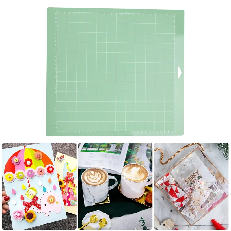 4 Pcs Mixed Color PVC Cutting Mat Grid Cutting Pads Cutting Plotter Pad Replacement Accessories For Cricut Maker/Cameo 4