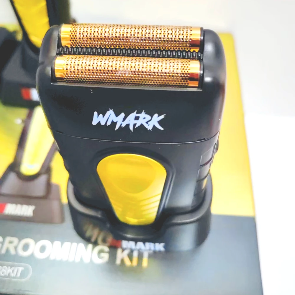 WMARK NG-1638KIT 남성용 헤어 트리머 헤어 클리퍼 3종 세트 오일 헤드 전기 푸시 클리퍼 면도기 헤어 살롱