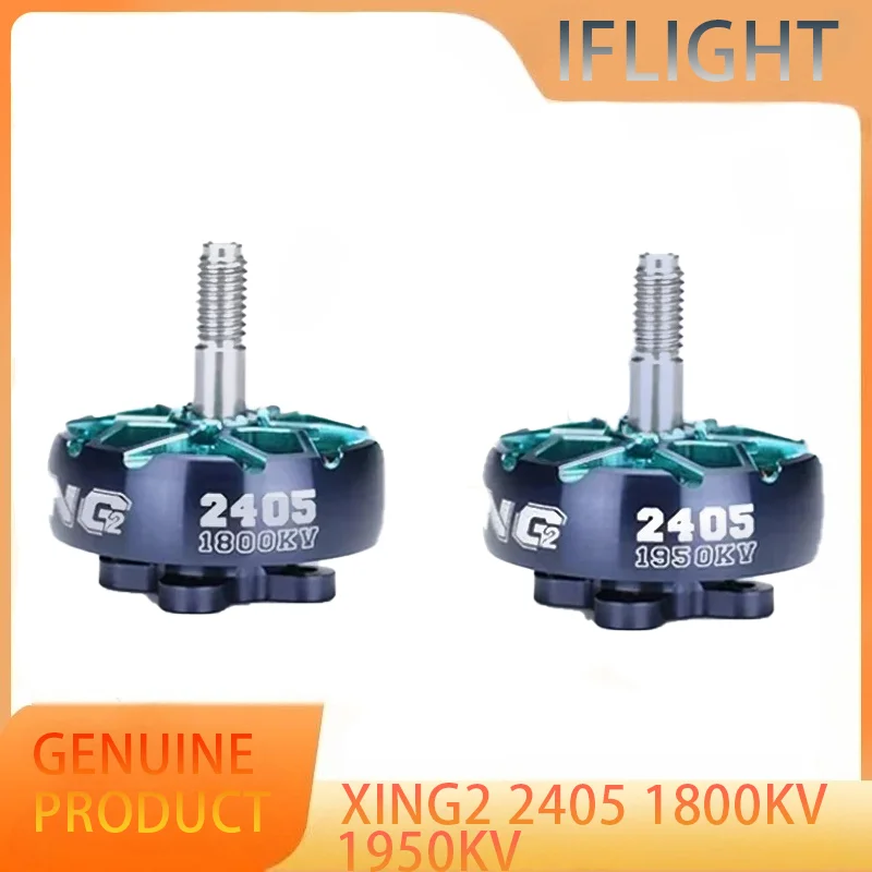 

IFlight XING2 2405 1950KV/1800KV 4-6S FPV Unibell Motor W/ 5mm Titanium Alloy shaft Compatible 5inch Propeller for FPV Drone