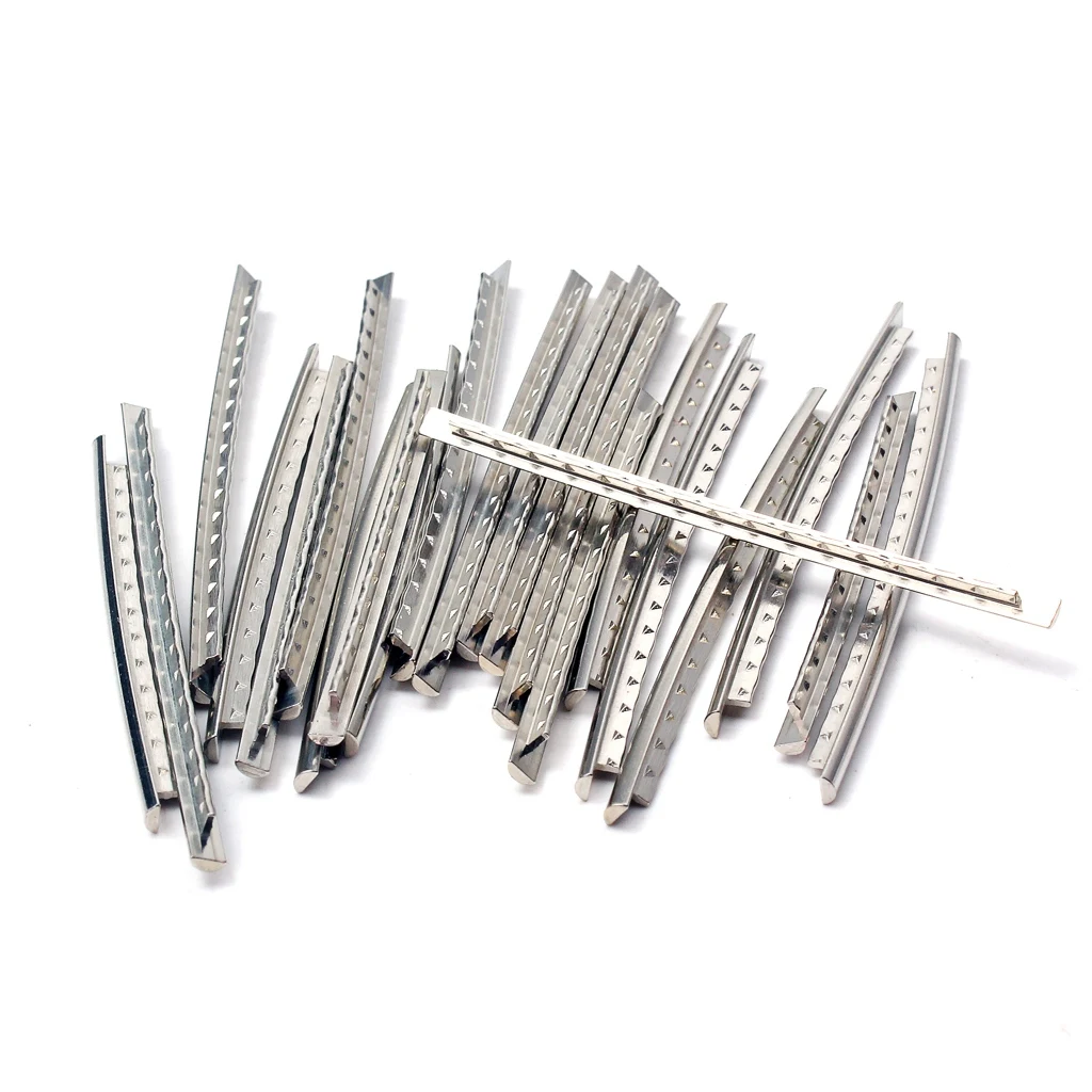 New 24Pcs/ Set Stainless Steel Guitar Fret Wire 24 Fingerboard Frets 2.7mm for Acoustic Guitar Parts