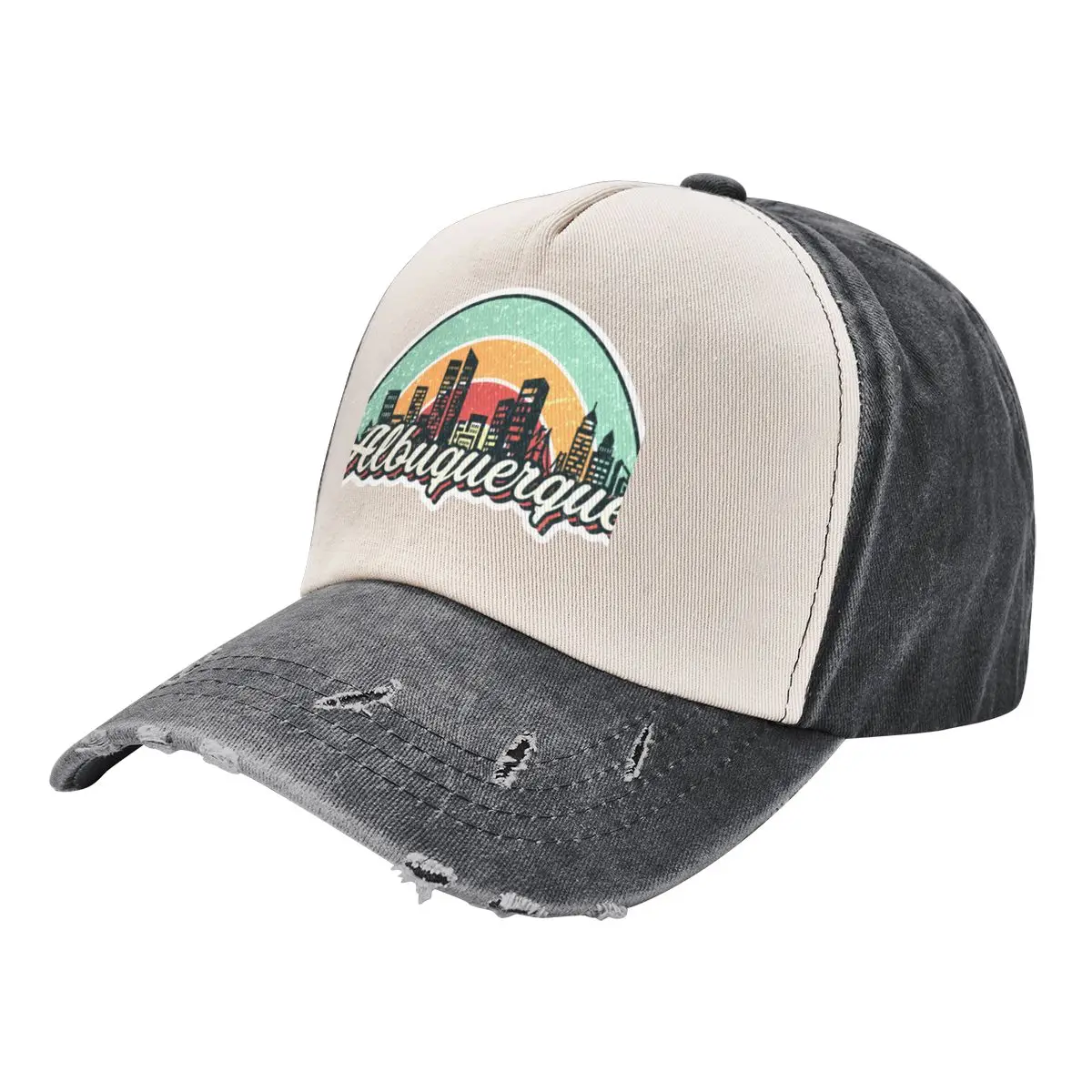 Albuquerque city retro Baseball Cap Hat Luxury Brand Hat Beach Golf Hat Man Horse Men's Hats Women's