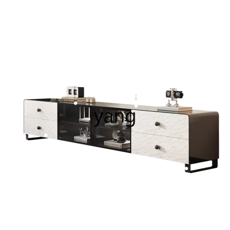 

YJQ minimalist TV cabinet solid wood living room home combination creative TV cabinet