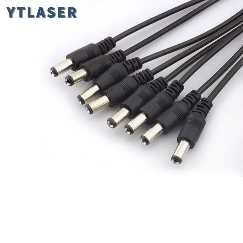 12V DC Power Splitter 1 Female To 3 4 5 8 10 Male Way Cable Connector DC Line 5.5mm X 2.1mm Power Cord for Laser Diode Supply