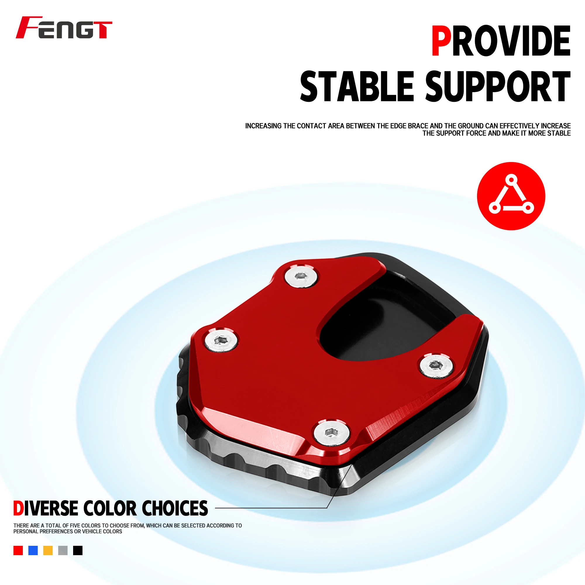 For HONDA NC750X 2021-2026 NC 750X NC750 X Motorcycle CNC Foot Side Stand Plate Kickstand Enlarger Support Extension Pedal Pad