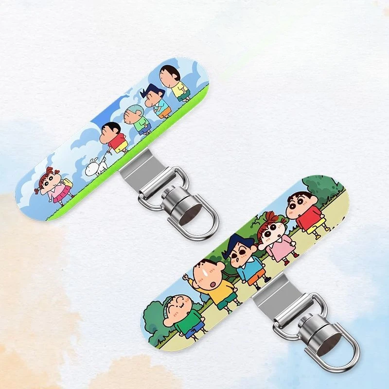 Crayon Shin-chan Sakurada Nene Nohara Shiro kreativer Cartoon-Handyhalter mit Metallclip, fester Verbindung und drehbarer Dichtung – Detail 6