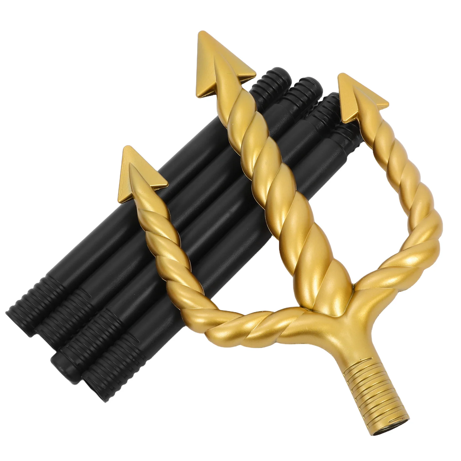 Kunststoff Schwarz Dreizack Kern Teufel Pitch Gabel Prop Halloween Maskerade Cosplay Party Dekoration Cosplay Kostüm Requisiten