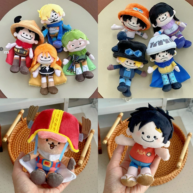 

New One Piece Elbaf Arc Plush Toy Cotton Doll Luffy Zoro 15cm Ace Cotton Stuffed Pendant Anime Bag Decor For Anime Collector