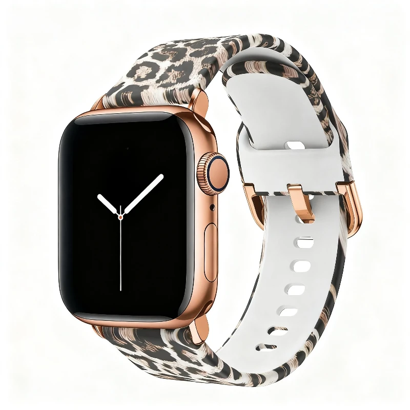 Silikonarmband für Damen, passend für Apple Watch, 41 mm, 45 mm, 42 mm, 46 mm, 38 mm, 44 mm, 40 mm, Armband für iWatch Series 12, 11, 10, 9, 8, 7, 6, 5, 4, SE, Ultra 2, 49 mm.