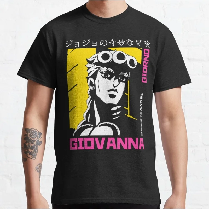 

0215 JoJo's Bizarre Adventure Anime Gift t shirt Manga the strongest stand user Graphic Clothes Y2K clothing All size Tops