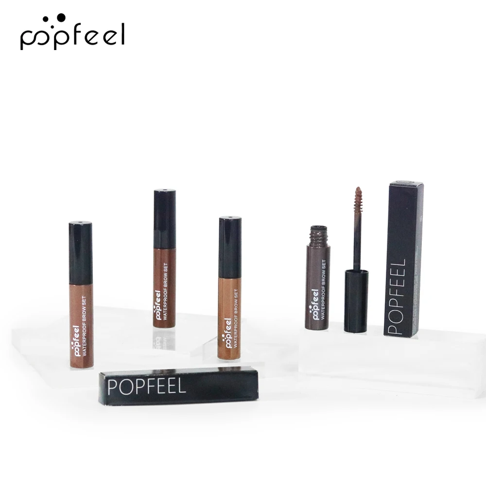 POPFEEL Waterdichte zweetbestendige wenkbrauwtintpen - Sneldrogend, langdurige, gladde en natuurlijke 3D-wenkbrauwverf voor dagelijks gebruik